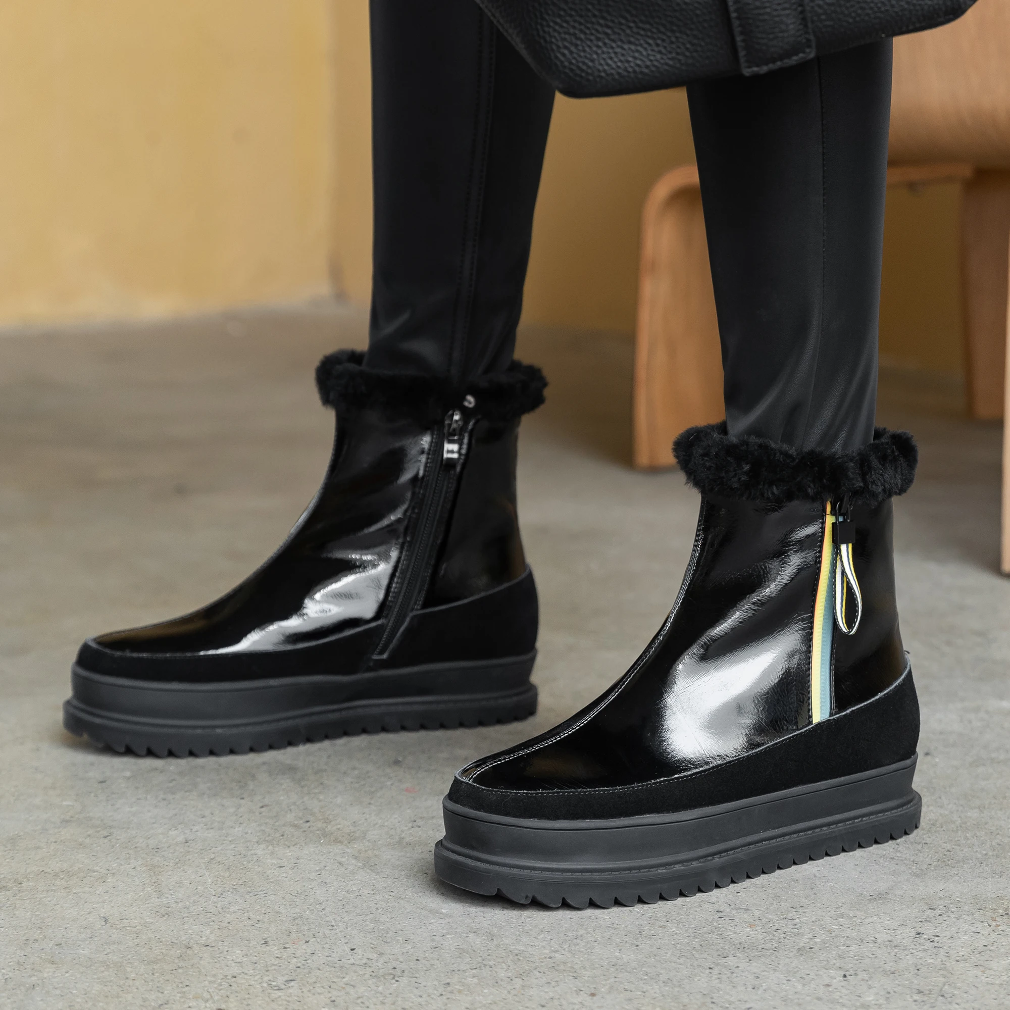 

MORAZORA 2020 hot sale women brand boots fashion round toe platform high quality ladies shoes genuine leather winter ankle boots