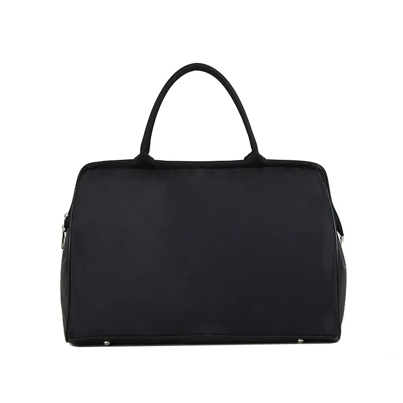 Solid Black Женская дорожная сумка, выходные спортивные фитнес-сумки, мужские/женские сумки, сумка через плечо, унисекс, сумки на плечо, полосатая пляжная сумка LGX106 - Цвет: Solid Black