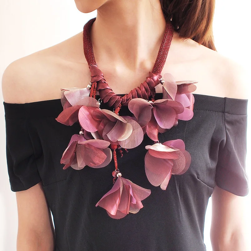 

European and American fashion new Bohemian style petal necklace FY19072904