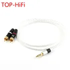 Hi-Fi посеребренный 4,4 мм сбалансированный аудиокабель 2 RCA 4,4 мм баллакированный обновленный кабель для WM1A1Z PHA-1A2A Z1R