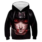 Японское аниме надпись Nruto Kids с 3D рисунком худи для мальчиков и девочек уличная одежда супер модный свитшот Осень Harajuku детский размер От 4 до 14 лет