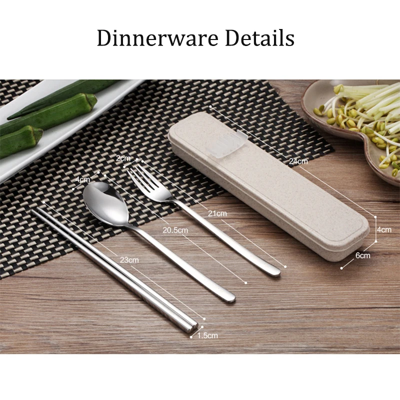 Набор посуды из 3 предметов набор столовых приборов для путешествий и кемпинга