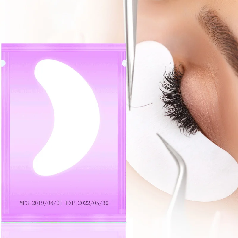 Патчи гелевые под глаза для наращивания ресниц стикеры бумажные 50 пар|Накладные