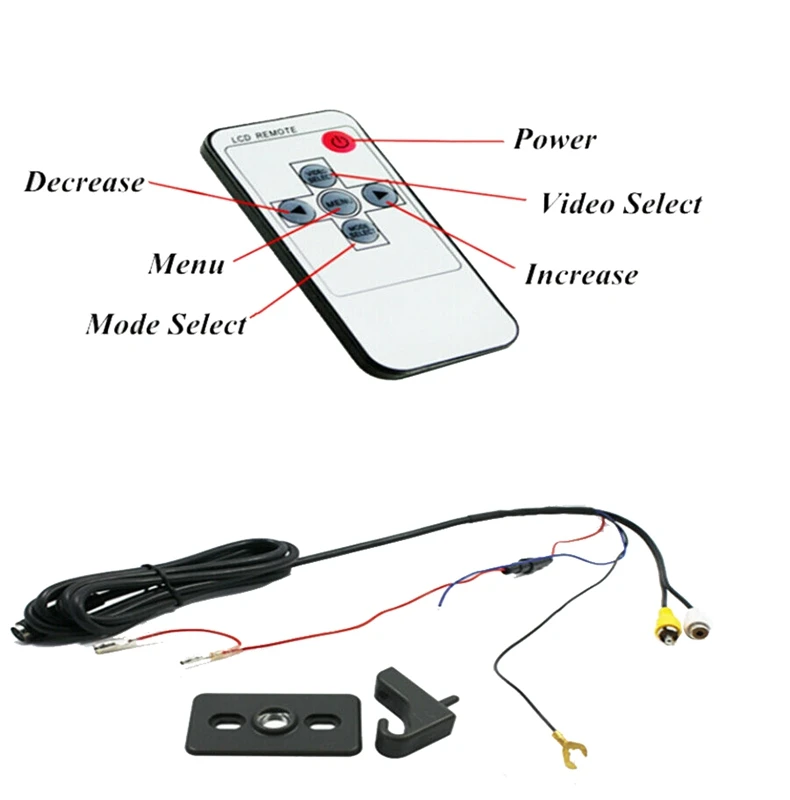 

7 Inch Car Sunvisor Interior Rear View Mirror Screen Lcd Monitor DVD/VCD/GPS/TV Player Rear Camera (Left+Right)Sun Visor
