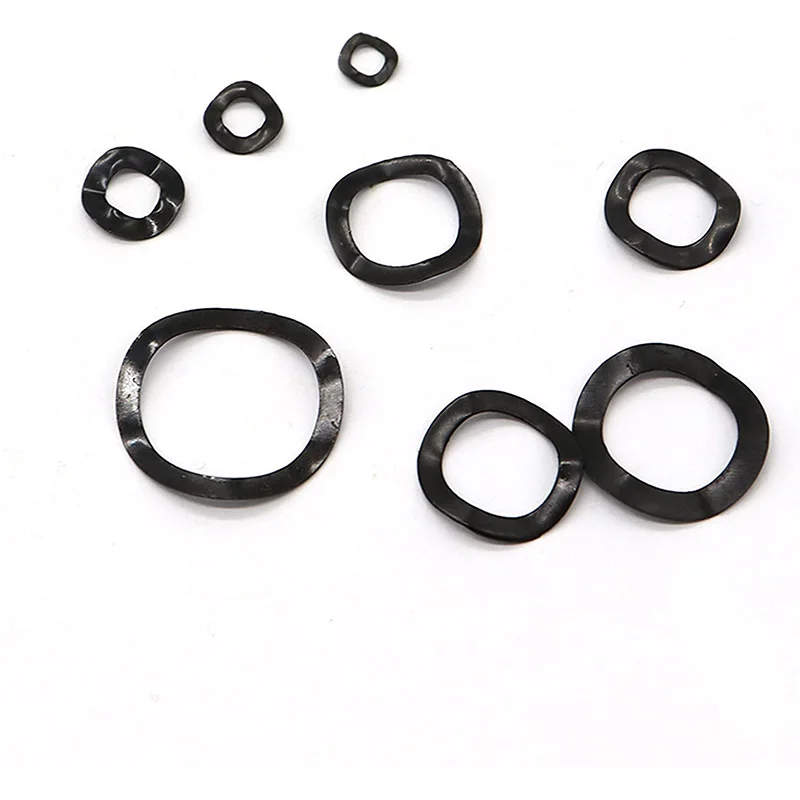 Черное стальное кольцо пружинная шайба три волнистых шайбы 65MN искусственная
