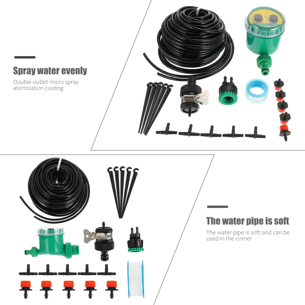 

1 Set 25m Watering Drip Sprinkler Micro Drip Auto Dripper for Plant Watering