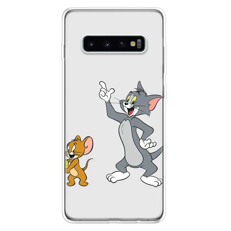 Чехол для телефона Erille Tom and Jerry samsung Galaxy S10 Lite Note 10 9 8 S9 S8 J4 J6 J8 + Plus S7 S6 силиконовый