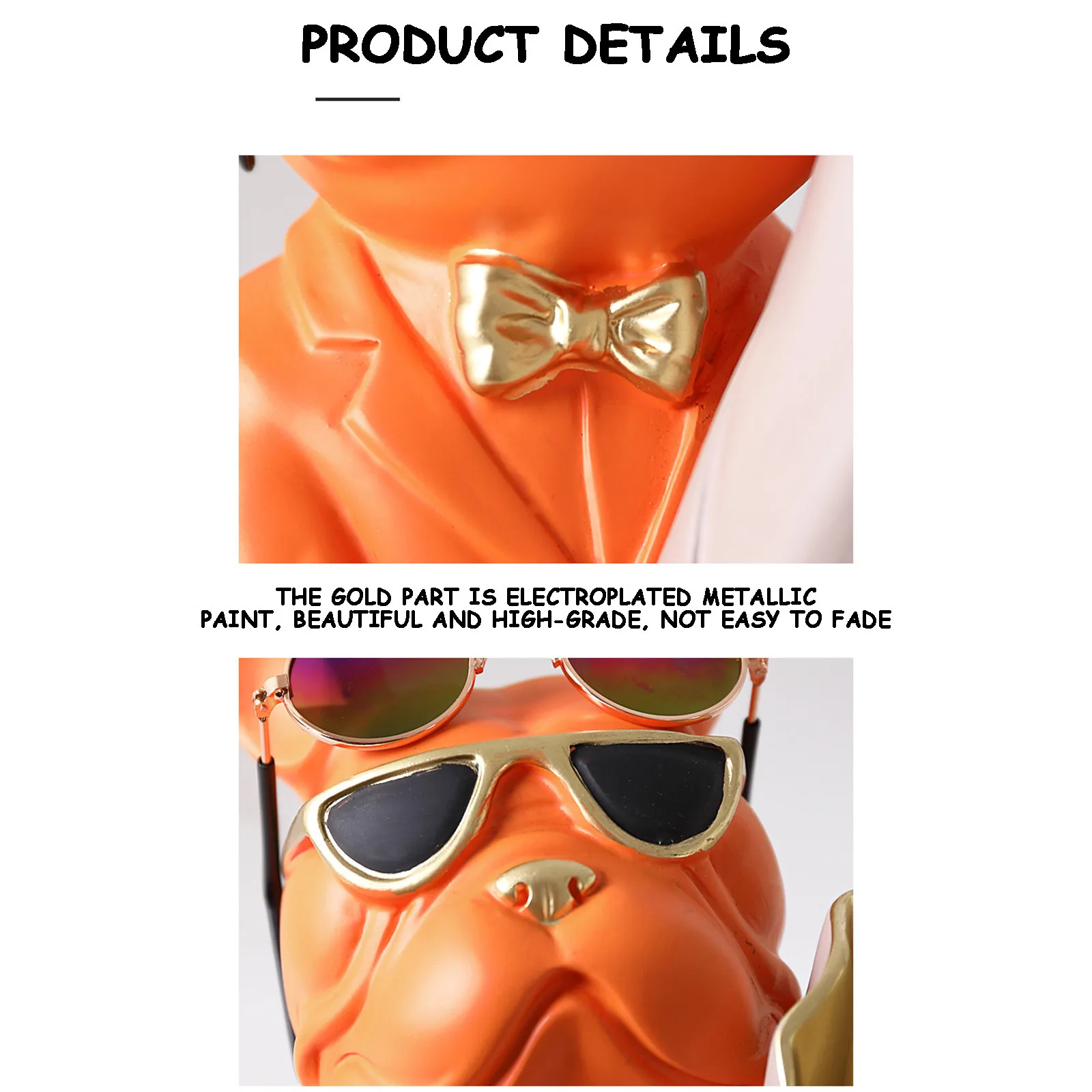 

Super Cool Resin Dogs Ornaments With Sunglasses And Bouquets Of Flowers Pot decoracin de habitacin