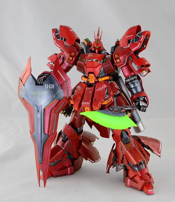 Китайская модель Gundam MG 1/100 MSN 04 SAZABI Ver. Мобильный костюм для сборки моделей экшн