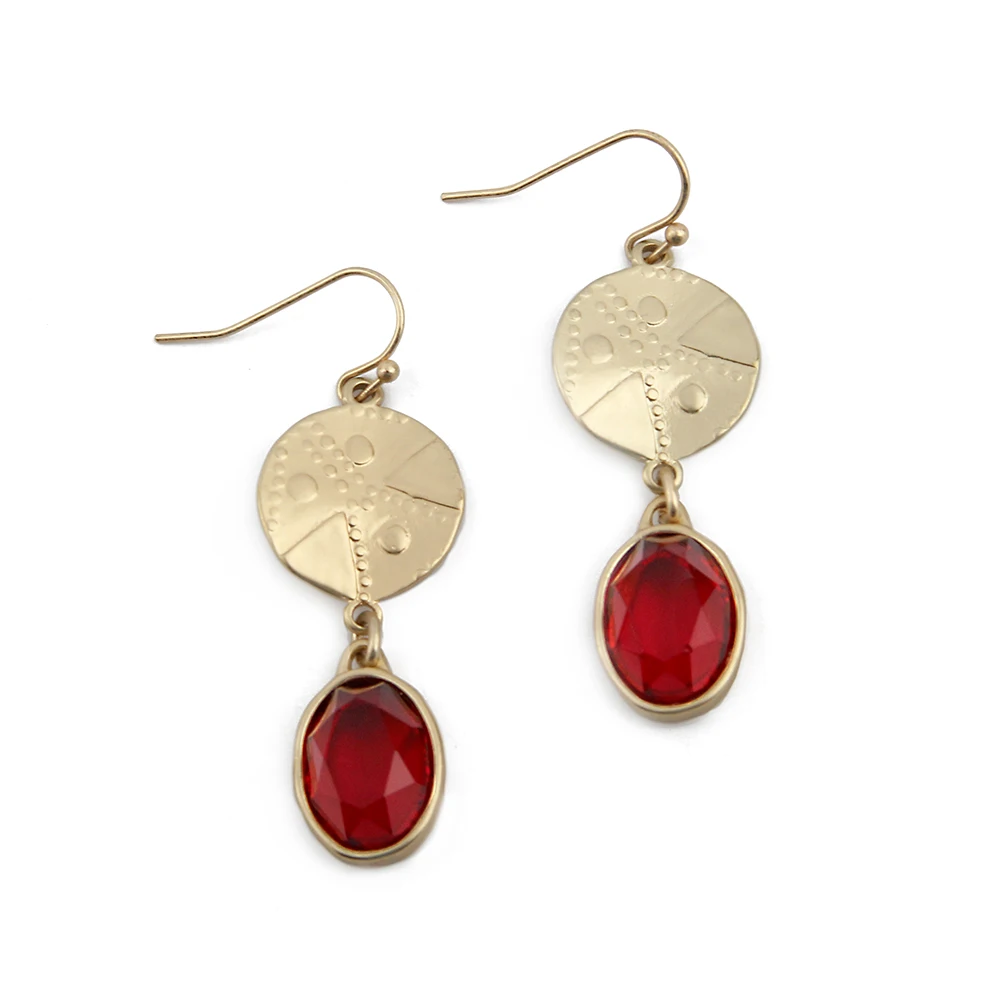 Новинка 2020 модная женская позолоченная скульптура Тотем с красными камнями