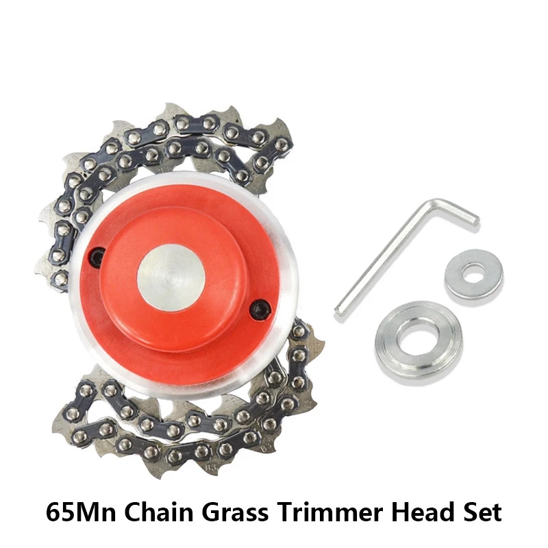 

1Pcs Gas Multi-function Electric Gasoline Chain Lawn Mower Nylon Multi-Function Durable Grass Head Chain Grass Head Mowing Tools