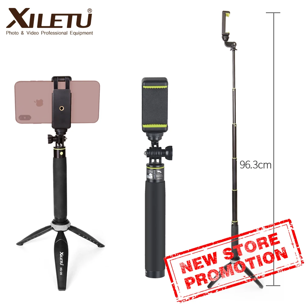XILETU GE 80T многофункциональный мини штатив Телефон Клип держатель крепление селфи