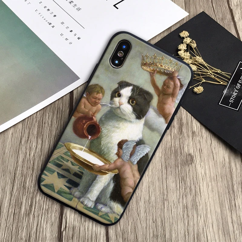 Для iphone 11 pro Чехол Мона Лиза арт Давид линии Мягкий силиконовый чехол для Apple 5 5S SE 6