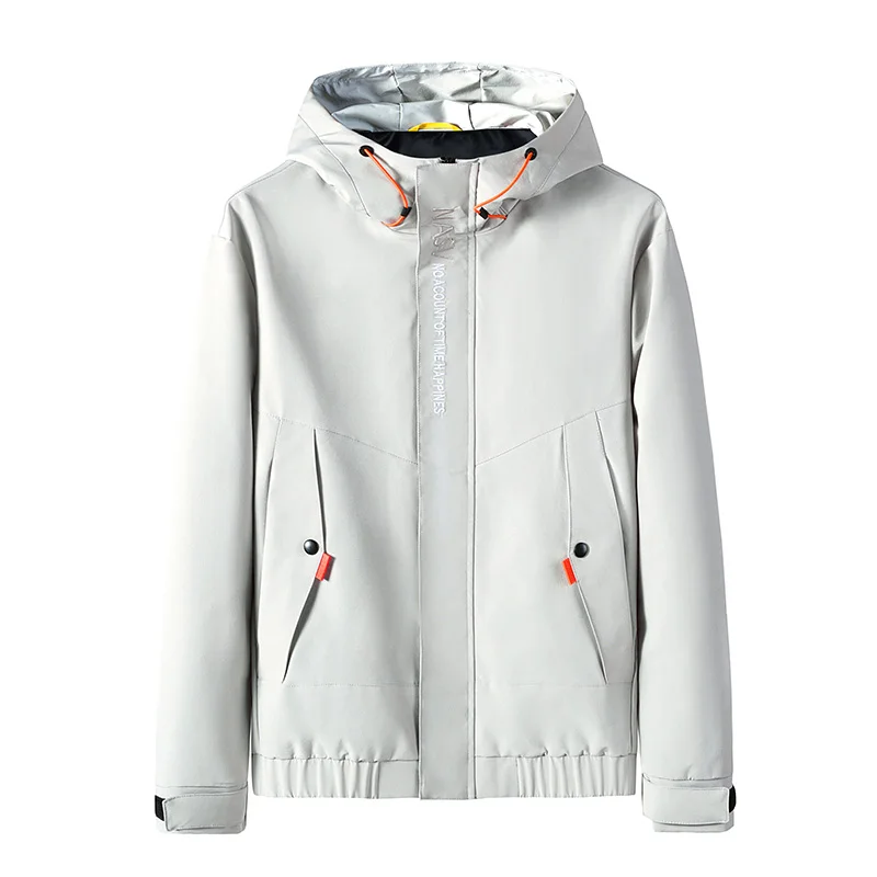 

Popular Jackets Men's Thin Windbreaker Jacket Male Fashion Loose Large Size Coats Slim Fit Coat Clothing Com Tampa Casacos Homem