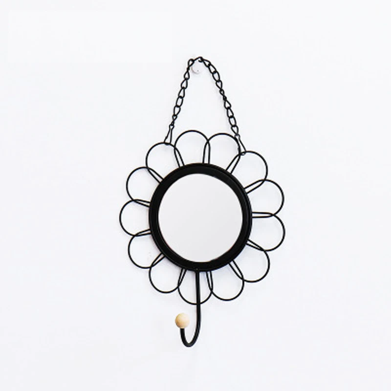 В скандинавском стиле геометрический глаз цветочный дизайн зеркальные железные