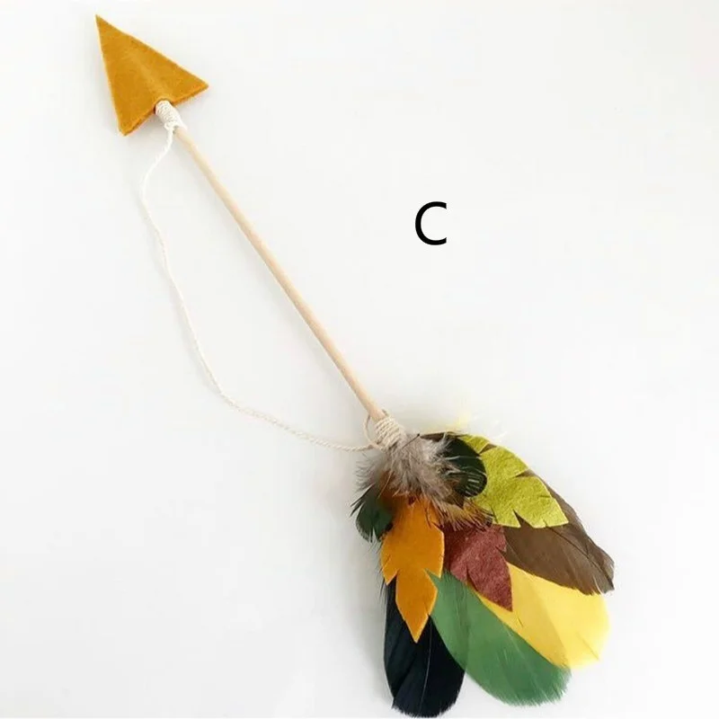 1 шт деревянной стене висит украшение с изображениями перьев и стрел детская