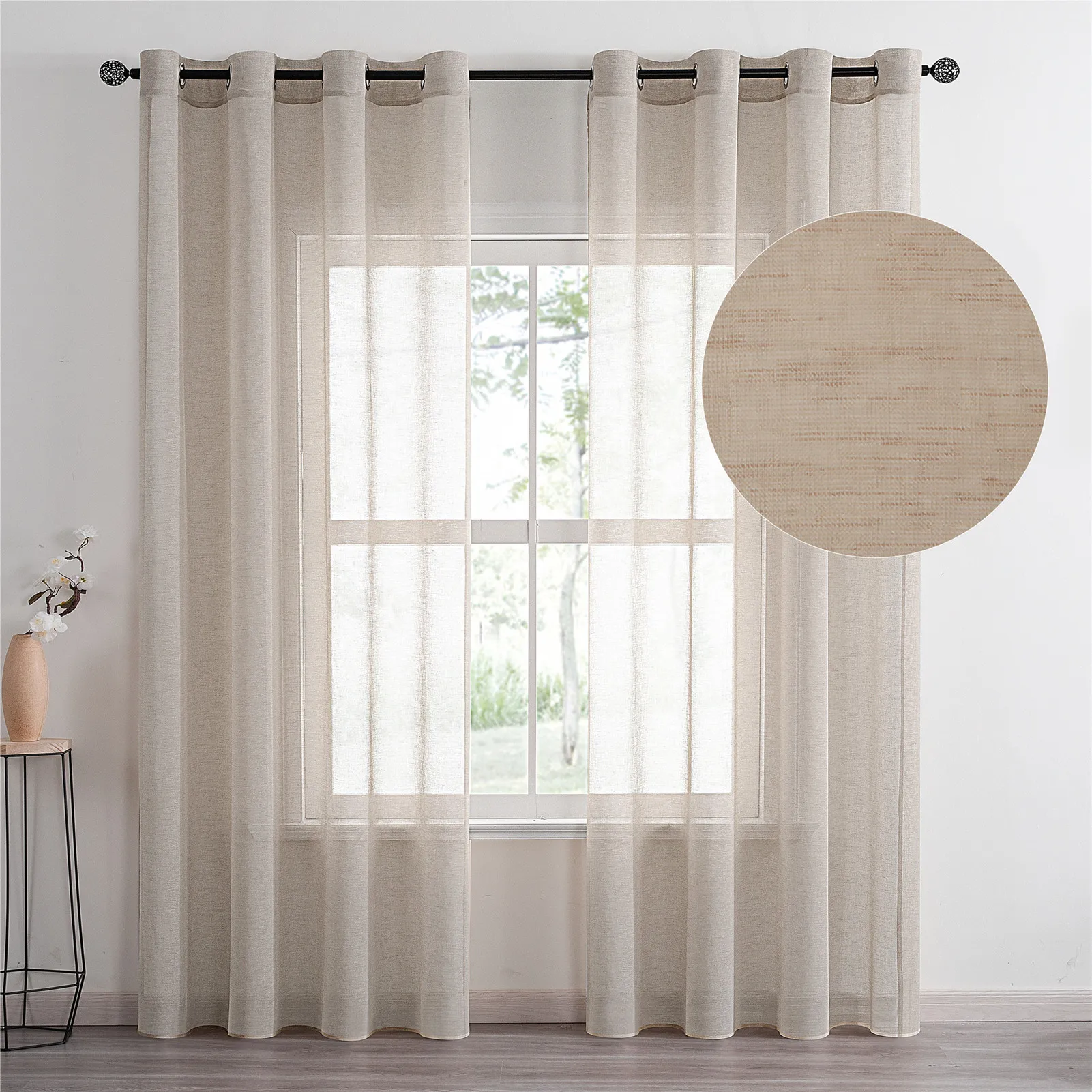 YokiSTG льняные тюлевые кружевные занавески для окон гостиной спальни кухни