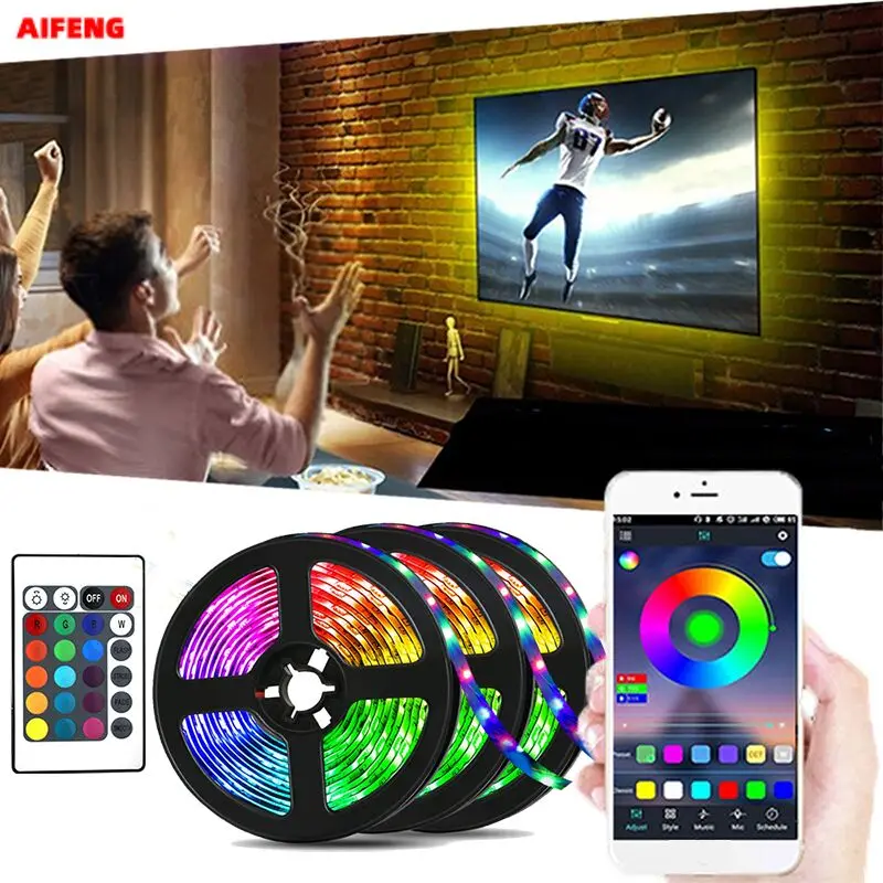 Aifeng водонепроницаемая светодиодная лента Wifi Светодиодная светильник Rgb ТВ