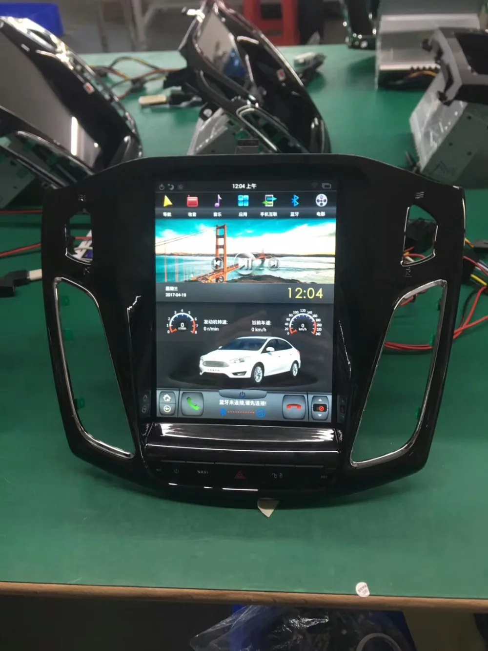 10 4 ''Tesla Style Android 9 0 автомобильный DVD GPS навигатор радио плеер для Ford Focus 2012 2013 2014