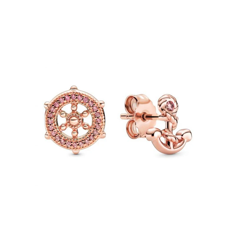 

2020 Autumn New Helm & Anchor Stud Earrings For Women New Fashion Original Earring Jewelry Gift