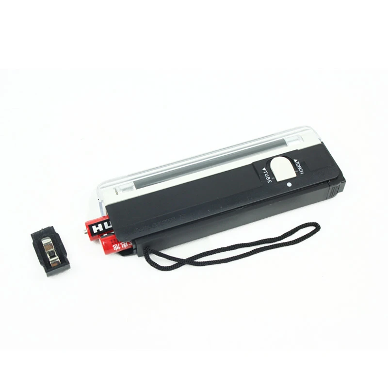 Портативная ультрафиолетовая лампа 2 в 1 ручной светодиодный фонарик поддельная