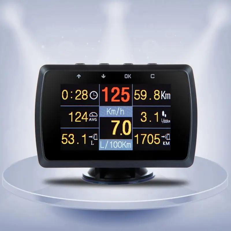 HUD Автомобильная головка вверх дисплей скорость проектор охранная сигнализация