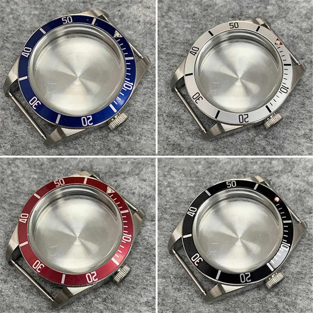 

41MM Mineral Glass Watch Case 316 Stainless Steel Waterproof Watch Case for NH35/NH36 Movement Modification Accessories