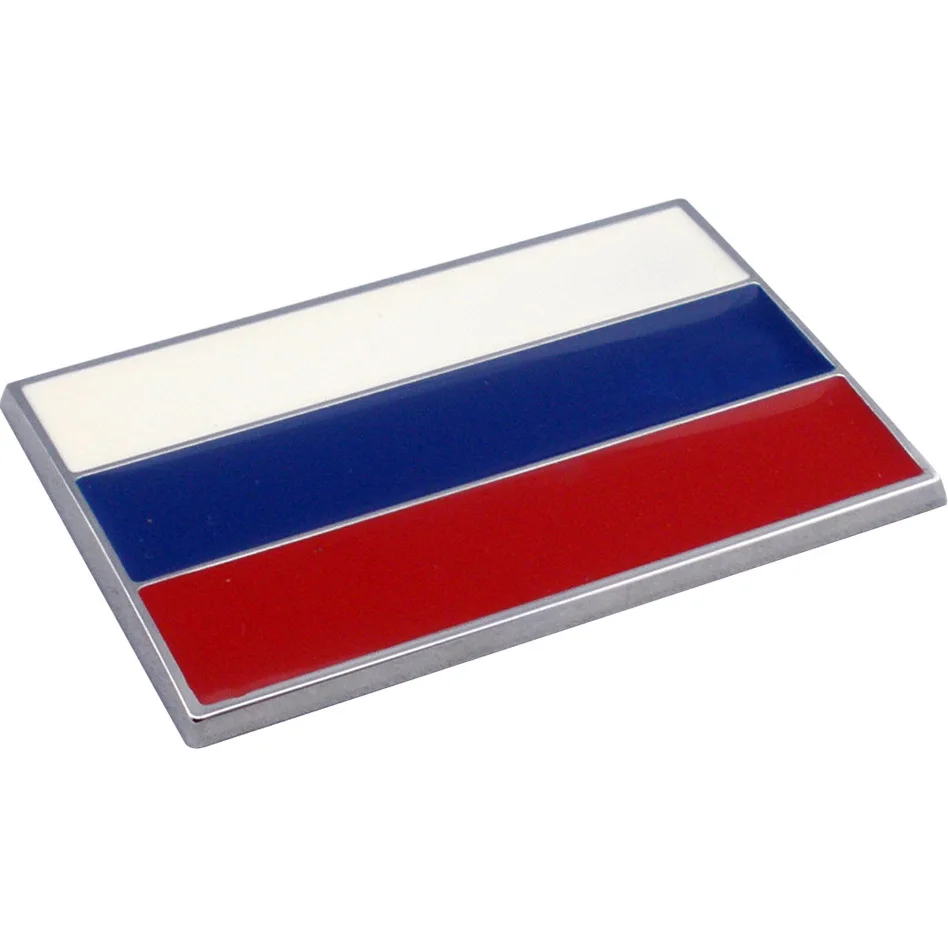

3D RUS The Russian Federation Flag Badge car Emblem Decal muscovy auto Truck rear Russia sticker