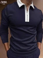 solid color polo shirts men 2021 autumn slim fit mens long sleeve polo business casual clothes men t shirt shirt brand polos