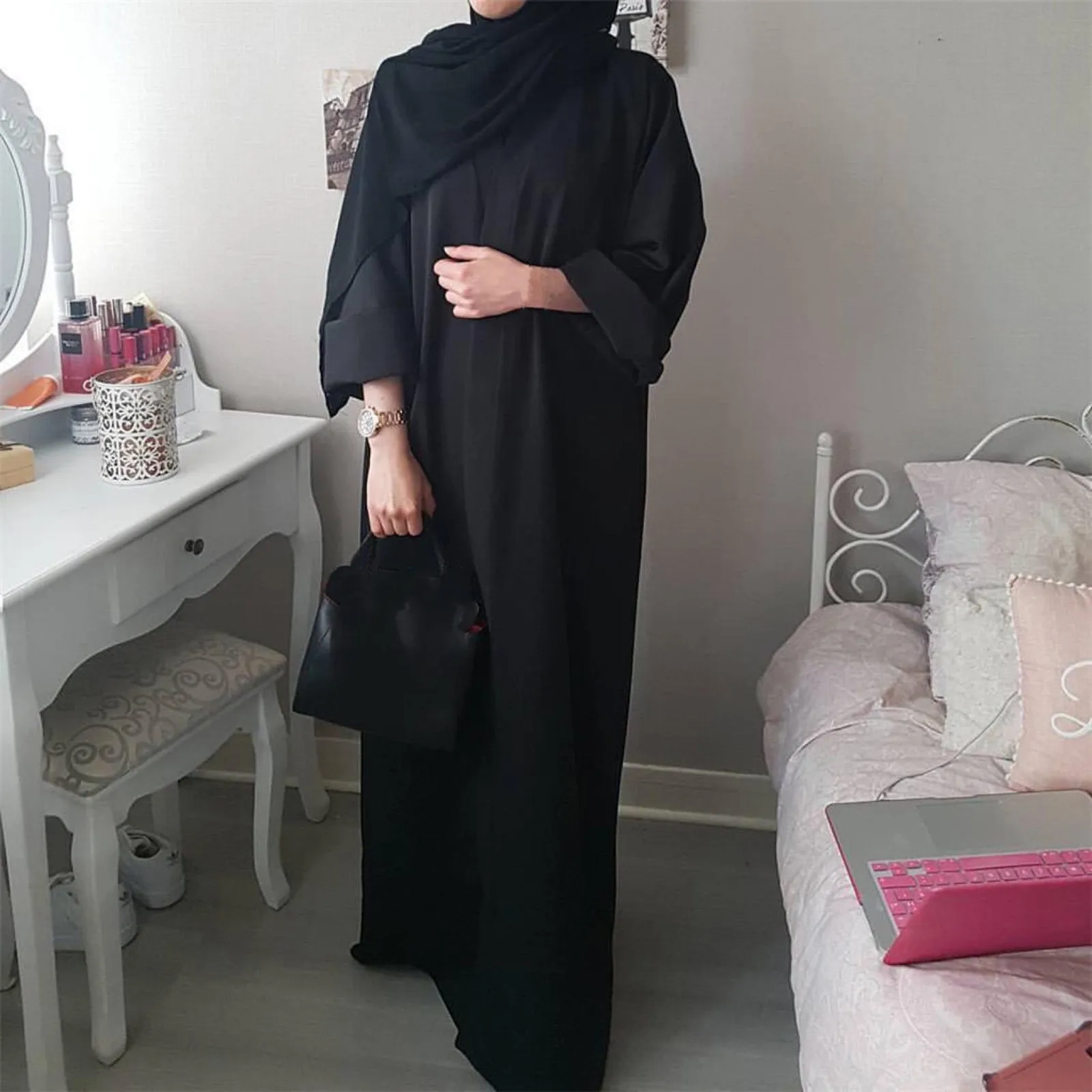 Мусульманское платье Abaya из Дубая Кафтан кимоно халат Бангладеш мусульманская