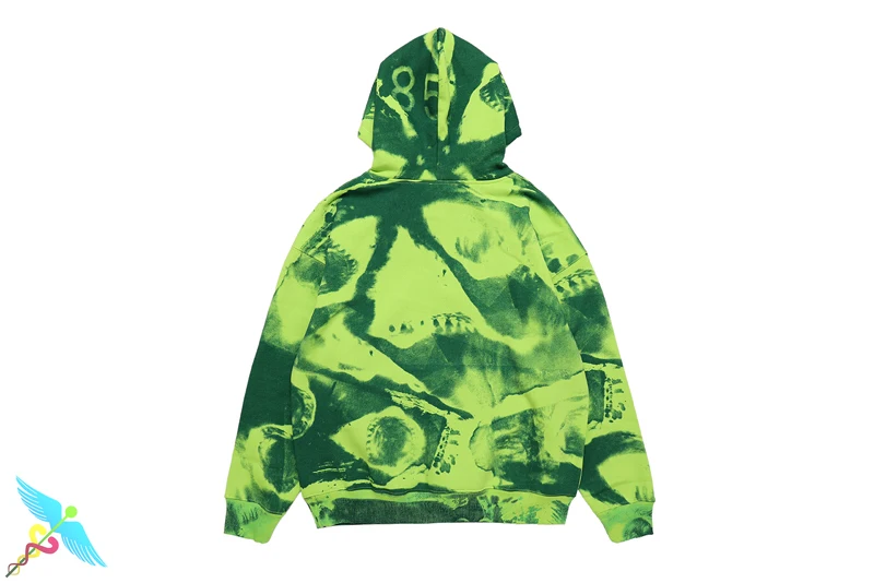 

Harajuku Style Green RED Tie Dye Hoodie Men Women High Quality Drawstring Sweatshirt Xxtentacion Casual Hooded Pullover Oversize