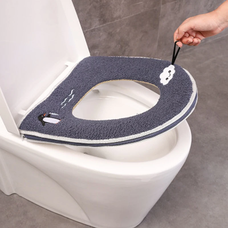 

Toilet seat bathroom toilet seat zipper washable toilet seat convenient toilet seat family toilet sticker toilet toilet seat