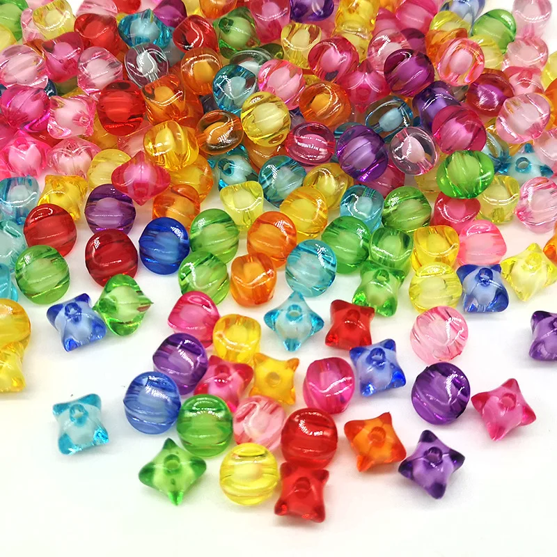 

Акриловые бусины-фонарики карамельных цветов, 50 шт./лот, четыре угла, для самостоятельного изготовления ювелирных изделий, аксессуары, буси...