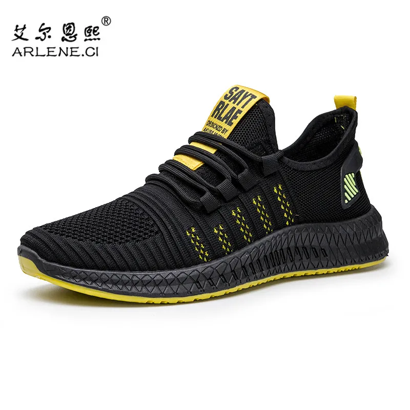 

2021 New Fashion Arrival Running Shoes For Men Breathable Comfortable Sneakers Lace Up Jogging Gym Training Outdoor Sport Shoes