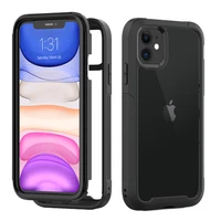 transparent anti scratch protective case for iphone 11 pro max 6 6s 7 8 plus x xs max xr hard pc tpu bumper dual layer cover