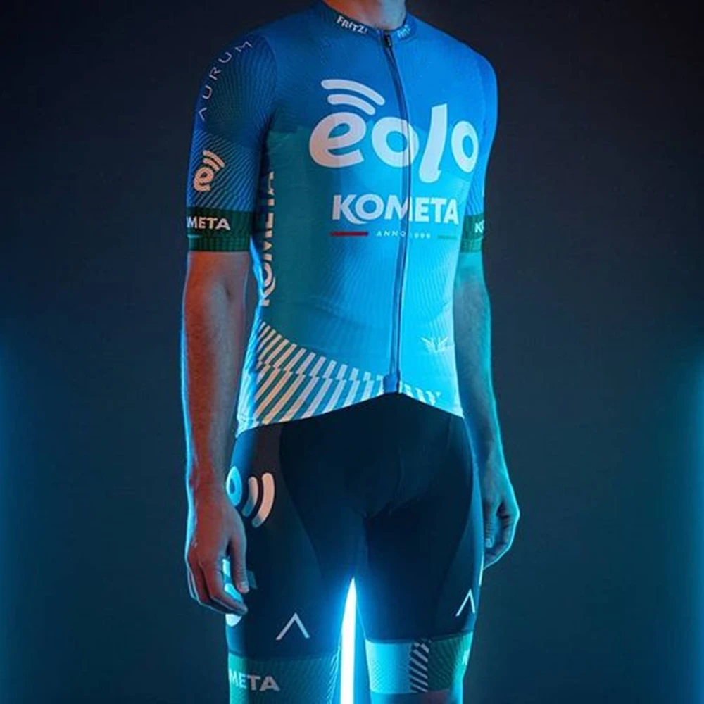 

Cycling Jersey 2021 Pro Team Kometa Men Cycling Set Racing Bicycle Clothing Suit Breathable Clothes maillot ciclismo hombre