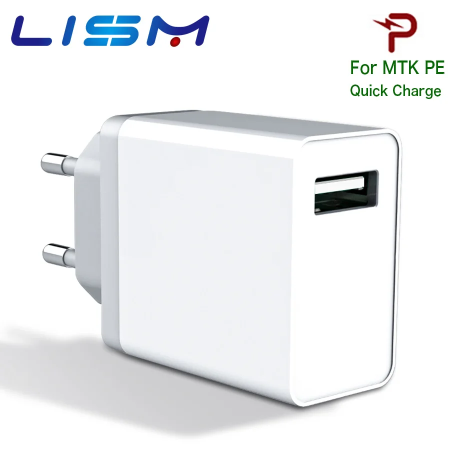 Для MTK PE 5V/3A 9V/2A 12V/1.5A 18W быстрая зарядка EU зарядное устройство для OUKITEL K10000 Pro Max C17 Y4800
