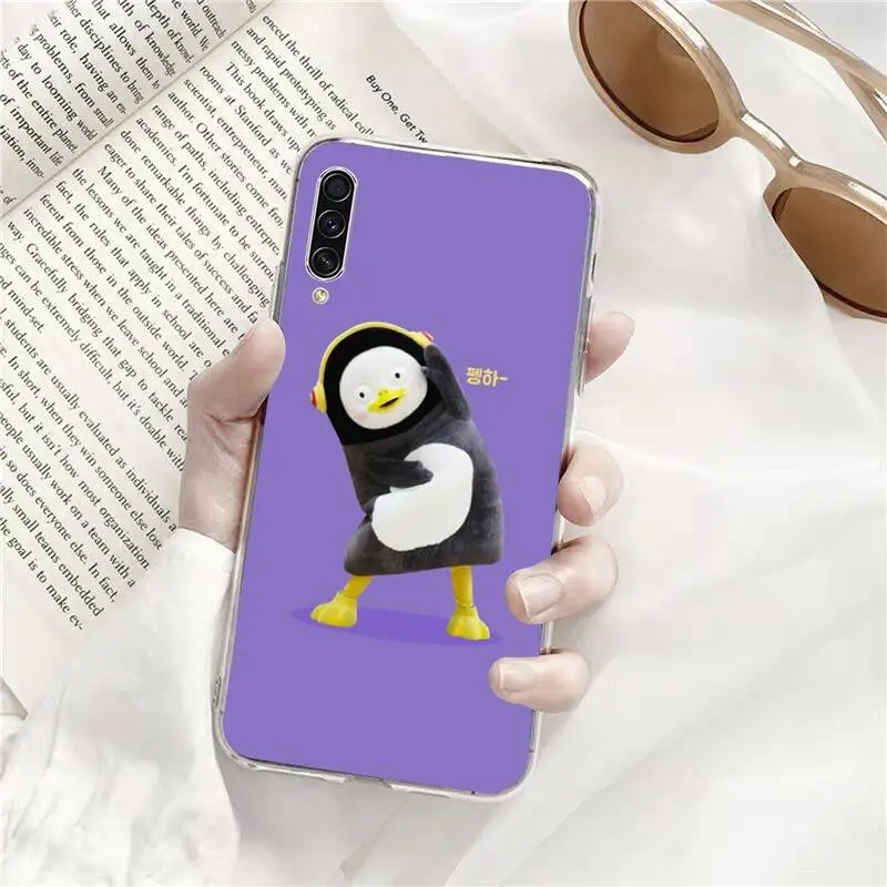 

Penguin Pengsoo Phone Case Transparent for Samsung s9 s10 s20 Huawei honor P20 P30 P40 xiaomi note mi 8 9 pro lite plus