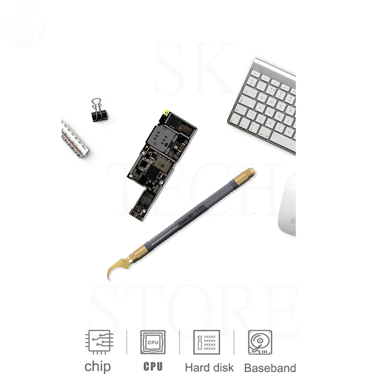 Qianli 007 008 009 Multifunctioal cpu IC нож для удаления клея тонким лезвием материнской платы BGA чип для очистки клея нож для удаления клея