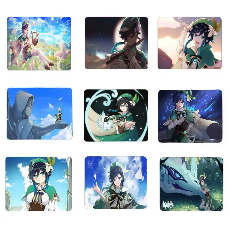 

Коврик для мыши, коврик для мыши, коврик для мыши Cs Venti Genshin Impac, милые коврики, коврики, маленькие милые аниме игровые аксессуары для геймеров,...
