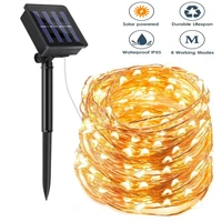 8 modes outdoor solar string fairy lights 10m 20m led solar lamps 100200leds waterproof christmas decoration for garden street