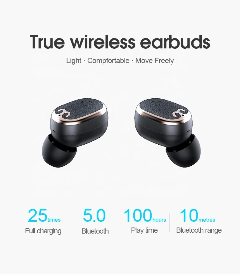 S17S наушники вкладыши TWS Bluetooth чистоты True Беспроводной Наушники гарнитура с