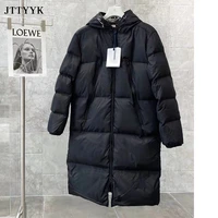 mens duck down jacket 2021 winter oversized jacket luxury brand thick long down coat puffer feather parkas women couple coats