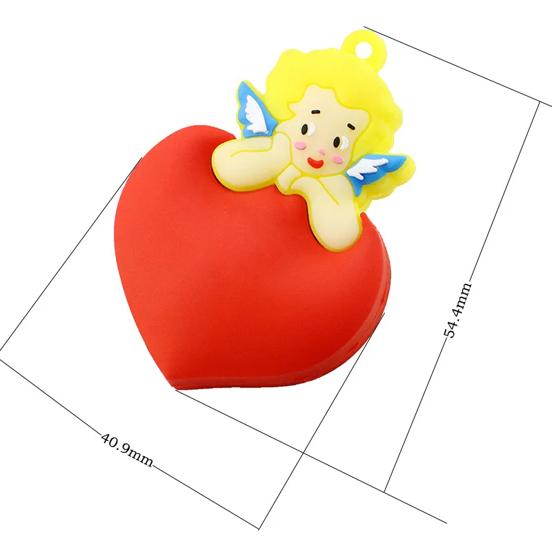 Стиль Love Heart, Usb флеш-накопитель, ручка-накопитель, 4 ГБ, 8 ГБ, 16 ГБ, 64 ГБ, милый мальчик, Купидон, usb-флешка, флешка, Usb 2,0, U диск, флешка