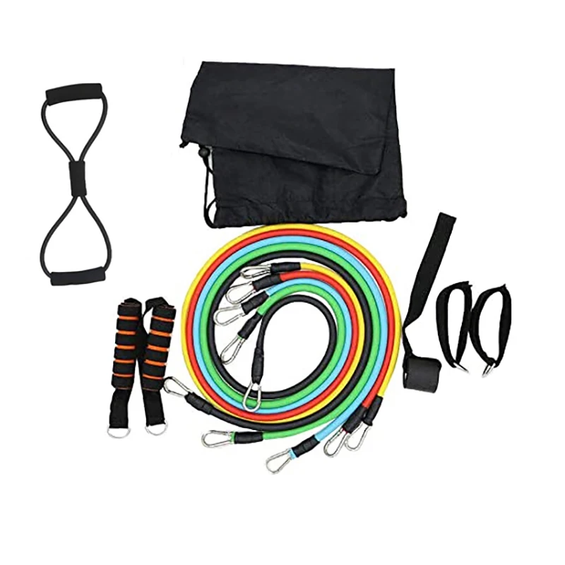 12 шт./компл. Набор резинок для фитнеса эластичная Тяговая веревка аэробных