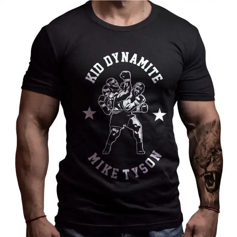 Оригинальная футболка Майк Тайсон Летняя Хлопковая мужская с коротким рукавом и