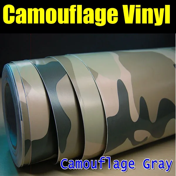 Стикеры для стайлинга автомобиля камуфляжная серая автомобильная пленка