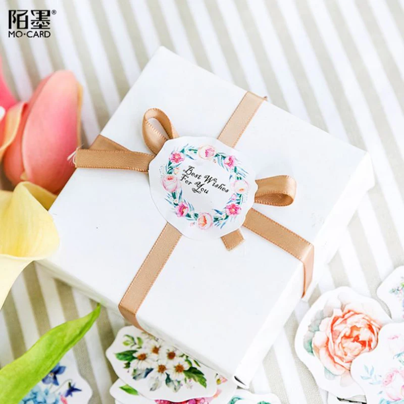 46 шт./корт. Новые милые наклейки с цветами для дневника декоративные товары