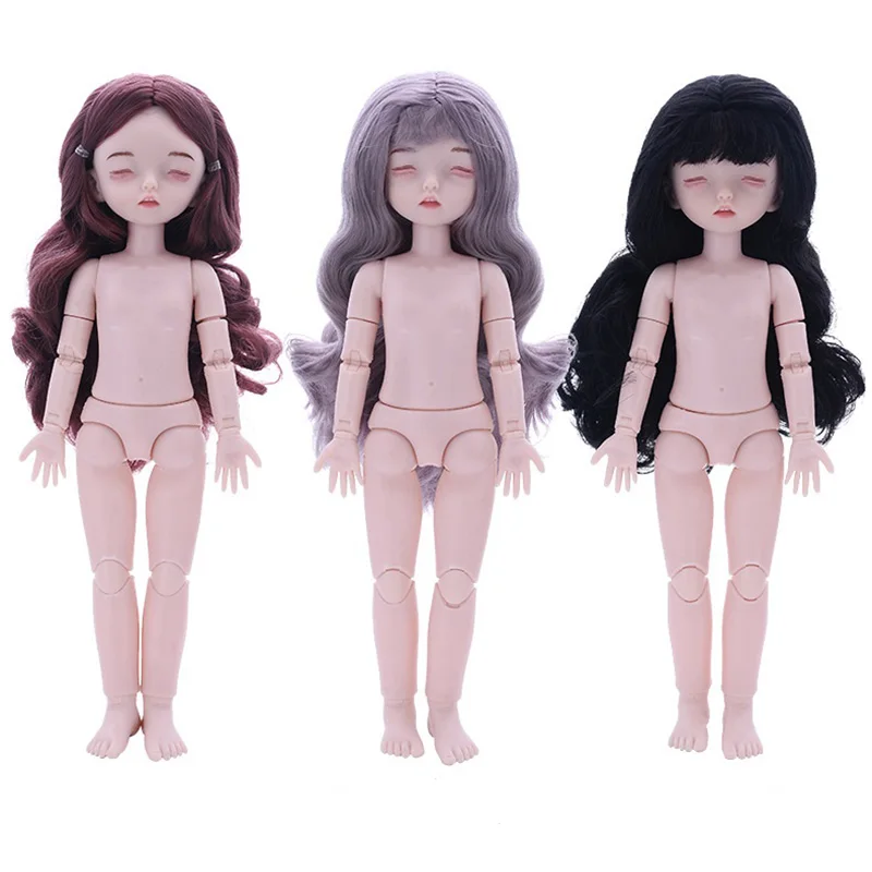 28 см спящие BJD куклы 20 подвижная шарнирная кукла с глазами/обувью яркая для