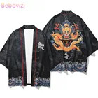 Размера плюс 6XL 5XL 4XL драконов свободные японских мультфильмов Кардиган для мужчин и женщин Harajuku кимоно косплей блузка юката одежда